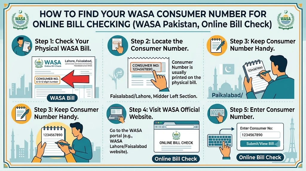 find wasa consumer number