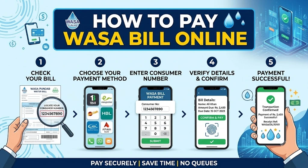 pay wasa bill online