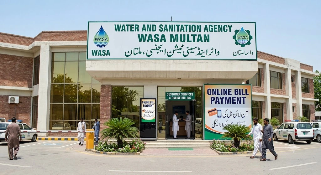 wasa bill online multan